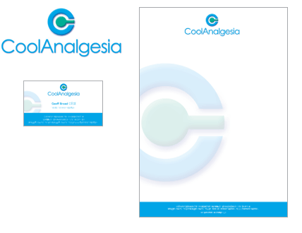 Coolanalgesia logo, stationery and website